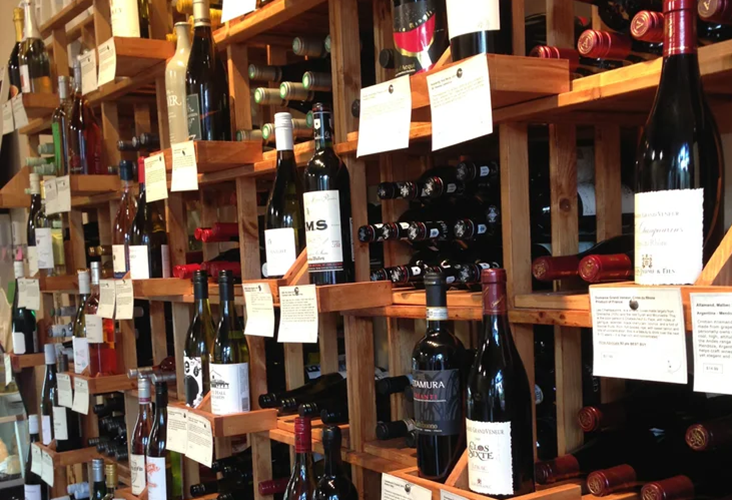 wine bottles and glasses